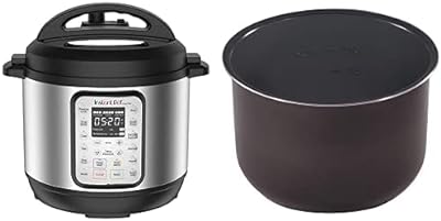 Instant Pot Duo Plus 9-in-1 Electric Pressure Cooker and Ceramic Inner Cooking Pot Mini 3-Qt Bundle