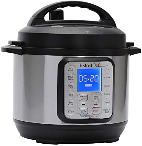 Instant Pot Duo Plus 9-in-1 Electric Pressure Cooker, Slow Cooker, Rice Cooker, Steamer, Sauté, Yogurt Maker, Warmer & Sterilizer, Includes App With Over 800 Recipes, Stainless Steel, 3 Quart